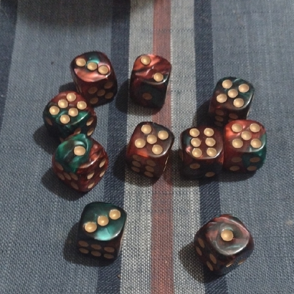 Multicolor Dice Set for Home Games